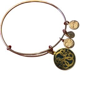Alex and Ani Gold Charm Bangle